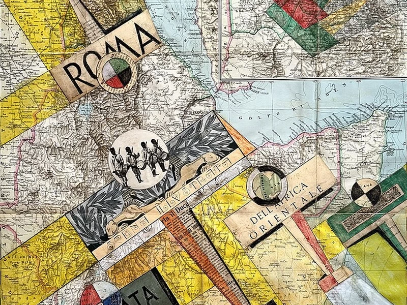 1865-								Michele Falanga - Aeropittura crociata italo africana
